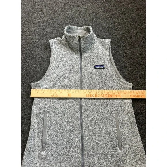 Patagonia Better Sweater Vest Gray Womens Small Full Zip Fleece Knit Outdoors - Picture 5 of 9
